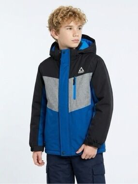Gerry Youth 3-in-1 Jacket Blue Hooded Winter Boys Size M 10/12